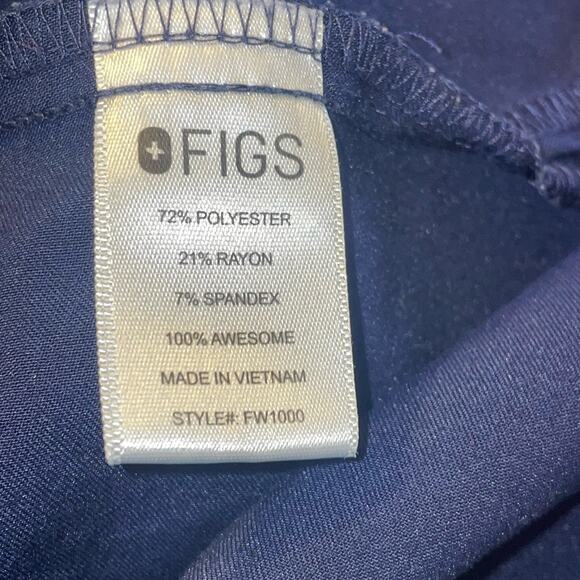 Figs Technical Collection Womens Scrub Top One Pocket Size XXL FLAW Blue - Picture 3 of 9